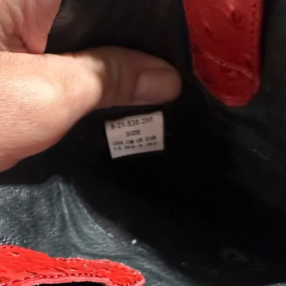 Roper Red and Black Ankle Boots - Picture 2 of 4